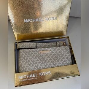 Michael Kors Metallic Gold Belt Bag